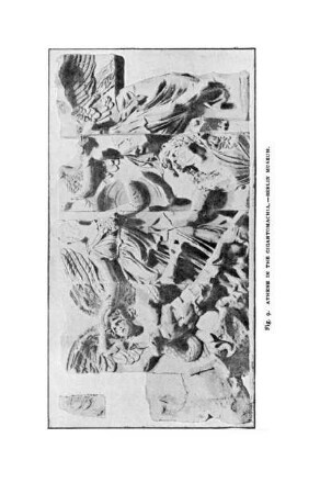 Fig. 9. Athene In The Gigantomachia. - Berlin Museum.