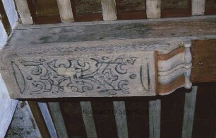 Schloß Reinbek: Südflügel: Erdgeschoss: Deckenbalken