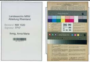 Entnazifizierung Anna Maria Ihmig , geb. 24.04.1899 (Lehrerin)