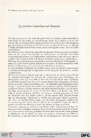 Zur gotischen Gewandung und Bewegung