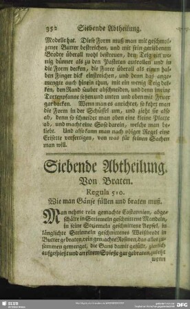 Siebende Abtheilung