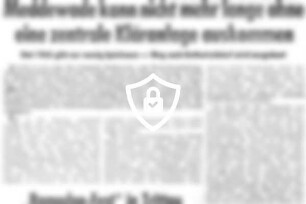 Meddewade kann nicht mehr lange [Name maskiert] zentrale Kläranlage auskommen