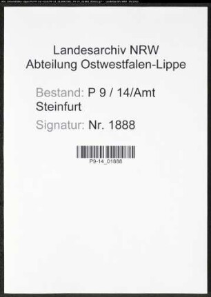Heiratsregister Standesamt Amt Steinfurt