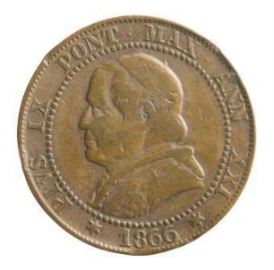 Münze, Soldo, 1866
