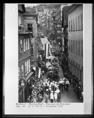 Marburg, Steinweg, Brunnenfest, Festzug