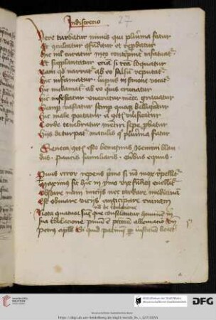 Verse, Notabilia theologica