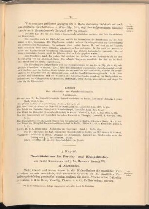3. Kapitel. Geschäftshäuser für Provinz- und Kreisbehörden.