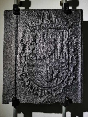 Kaminplatte oder Takenplatte, Wappen Spanien
