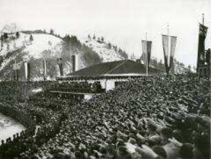 Feierlicher Abschluss der Olympischen Winterspiele 1936