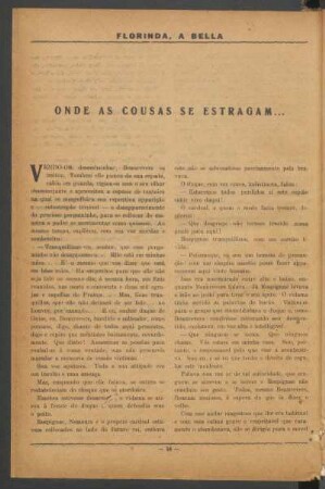 Onde as cousas se estragam...