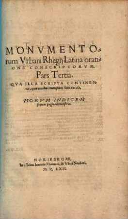 Opera Vrbani Regii Latine Edita, 3