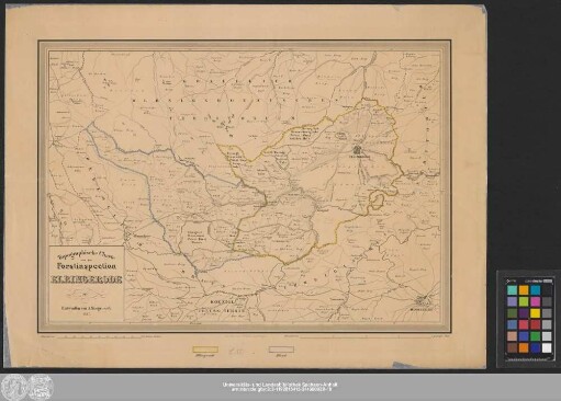 Topographische Charte von der Forstinspection Elbingerode
