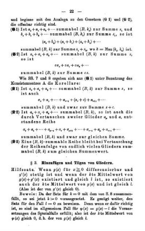 § 3. Hinzufügen und Tilgen von Gliedern.