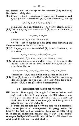 § 3. Hinzufügen und Tilgen von Gliedern.