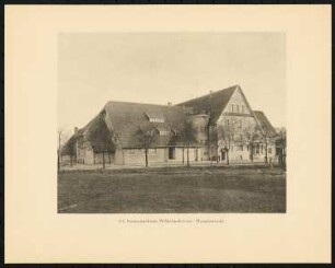 Seemannsheim, Wilhelmshaven: Straßenansicht, Hauptseite (aus: Alfred Breslauer, Ausgeführte Bauten 1897-1927)