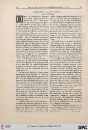 Spätgothische Leinenstickereien
