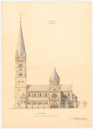 Sankt Nikolaus, Ankum: Seitenansicht 1:200