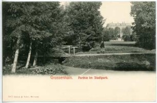 Großenhain. Partie im Stadtpark