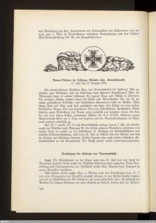 Armee-Reserve bei Jessenez. Kämpfe ostw. Samoschewald