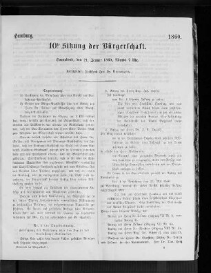10te Sitzung