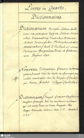 Dictionnaires