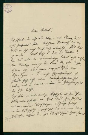 Brief vom 20. April 1876