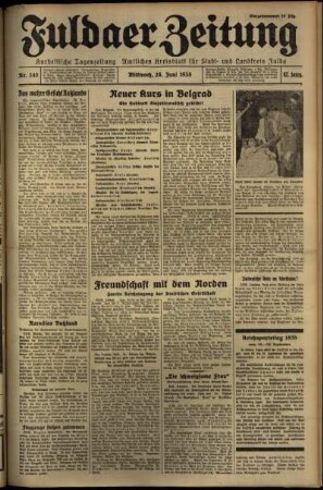 Ausgabe vom Mittwoch, den 26. Juni 1935.