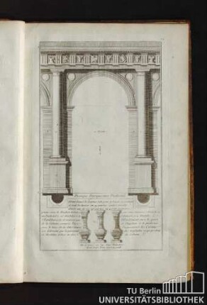 24. Portique Dorique avec Piedestal.