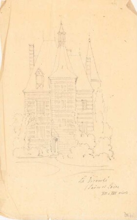 Le Vicomté, Saône-et-Loire (?): Perspektivische Ansicht