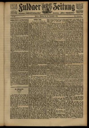 Ausgabe vom Montag, den 24. September 1906.