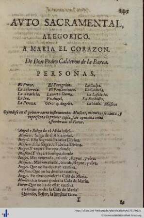 A Maria el Corazon.