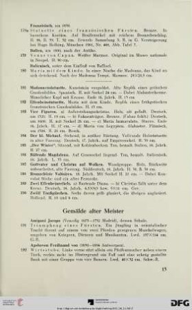 Gemälde alter Meister (Nr. 191-300)