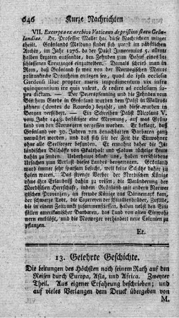 Die Leitungen des Höchsten nach seinem Rath auf den Reisen durch Europa, Asia und Africa. T.2.