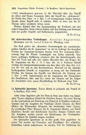 360-361 [Rezension] La spiritualité ignatienne