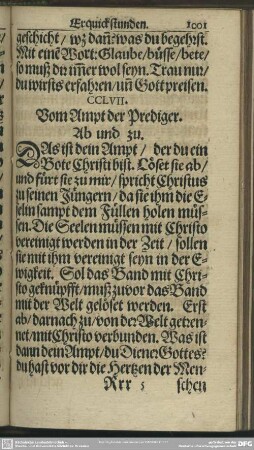 CCLVII. Vom Ampt der Prediger