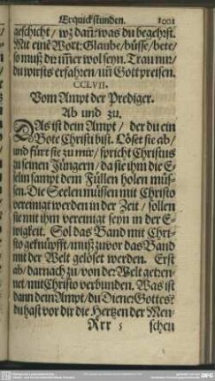 CCLVII. Vom Ampt der Prediger