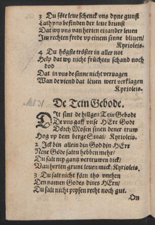 De Tein Gebode.