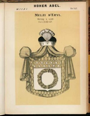 Taf. 252. Melzi D'Eryl, Herzog v. Lodi Dipl. v. 20. XII. 1807.