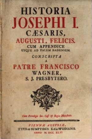 Historia Josephi I.