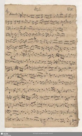 Stimmensatz [Schreiber: Hochmuth, Johann Gotthelf]