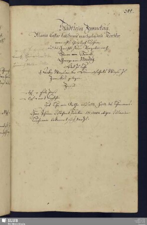 Bl. 314-316: Städtlein Zwenckau