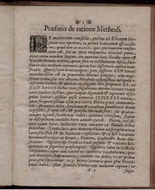 Praefatio de ratione Methodi