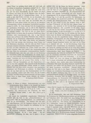 388-389 [Rezension] Die Werke Philos von Alexandria; 3. Teil