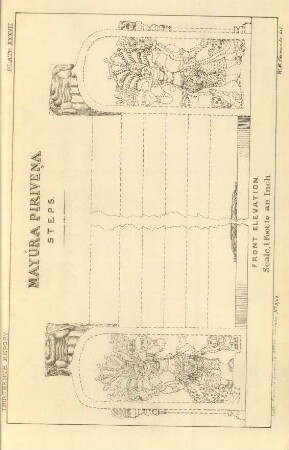 Plate XXXVIII. Mayúra pirivena. Steps. Front elevation.