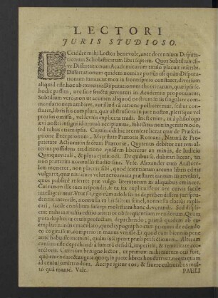 Lectori juris studioso.