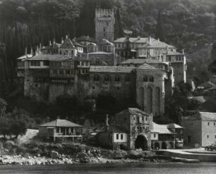 Das griechische kloster Docheiariou auf dem hl. Berg Athos, Chalkidiki