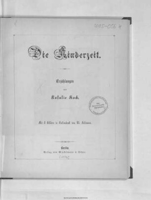 Die Kinderzeit : Erzählungen