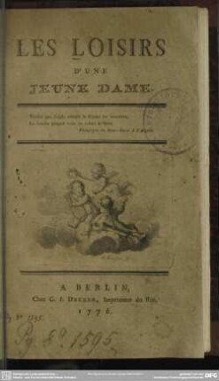Les Loisirs D'Une Jeune Dame