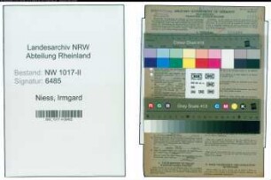 Entnazifizierung Irmgard Niess , geb. 24.01.1913 ()