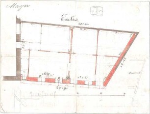 Reiffenstuel, Michael; München, Karlsplatz; Haus Meyer - Grundriss 1. OG